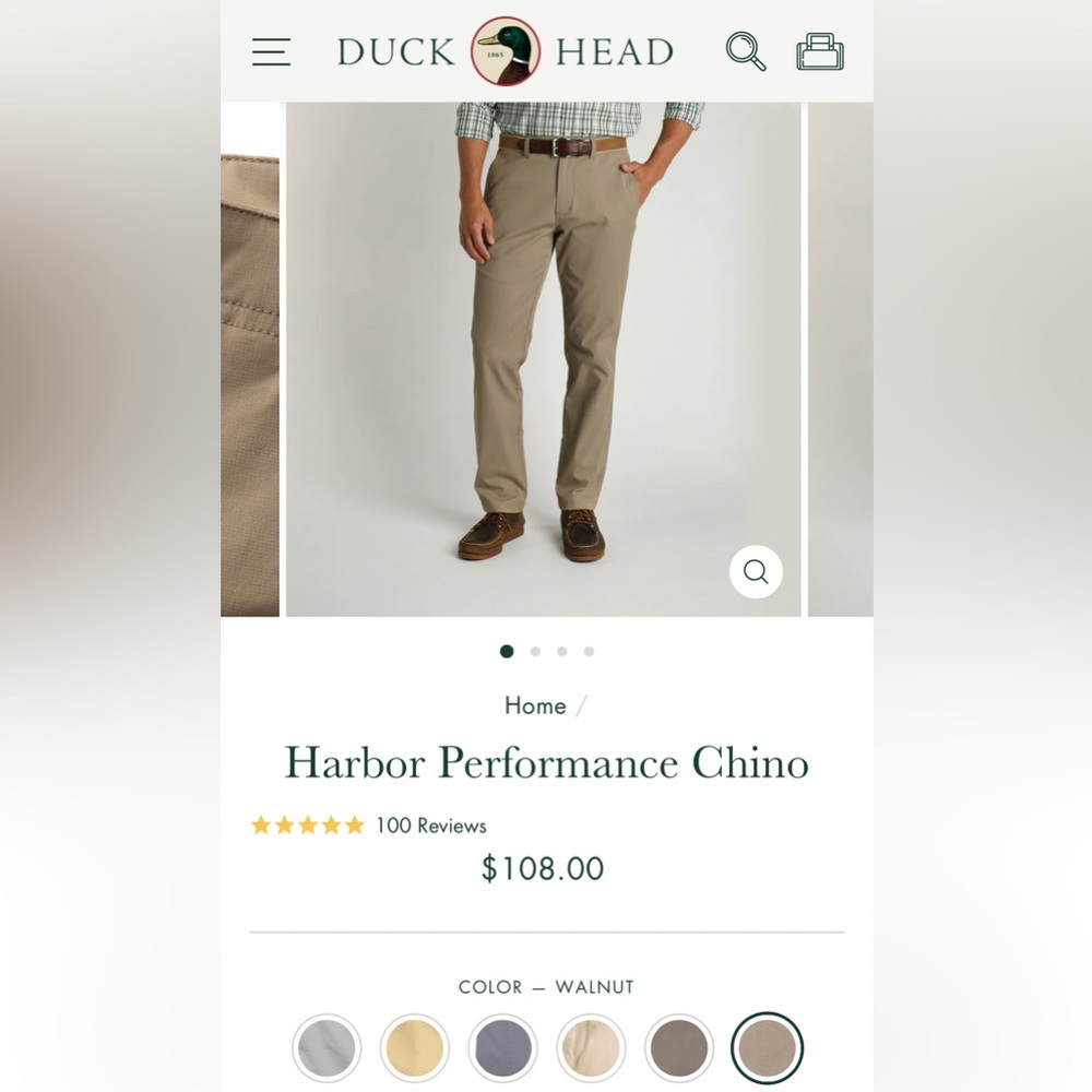 Duckhead performance Chinos